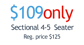 $109 only - Sectional 4-5 Seater